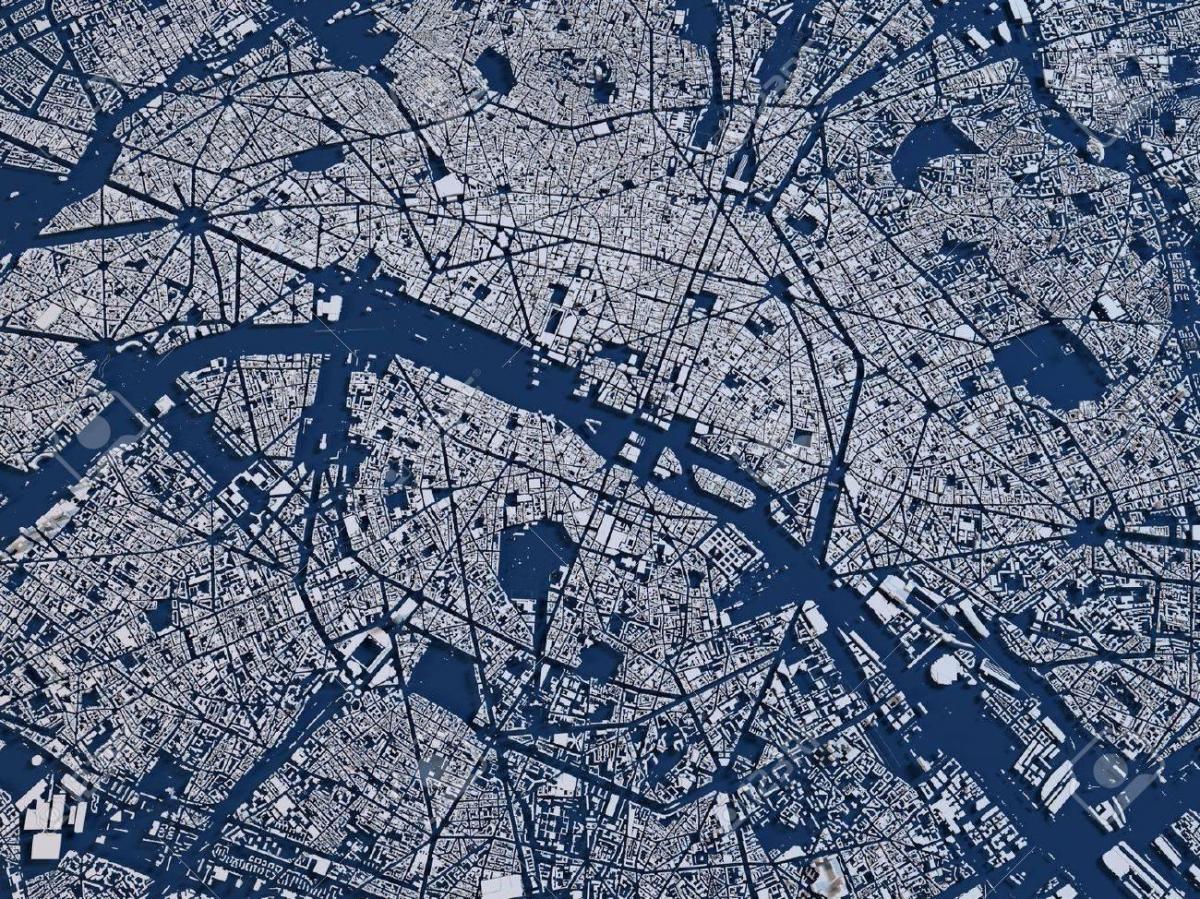 Plan de Paris par satellite 