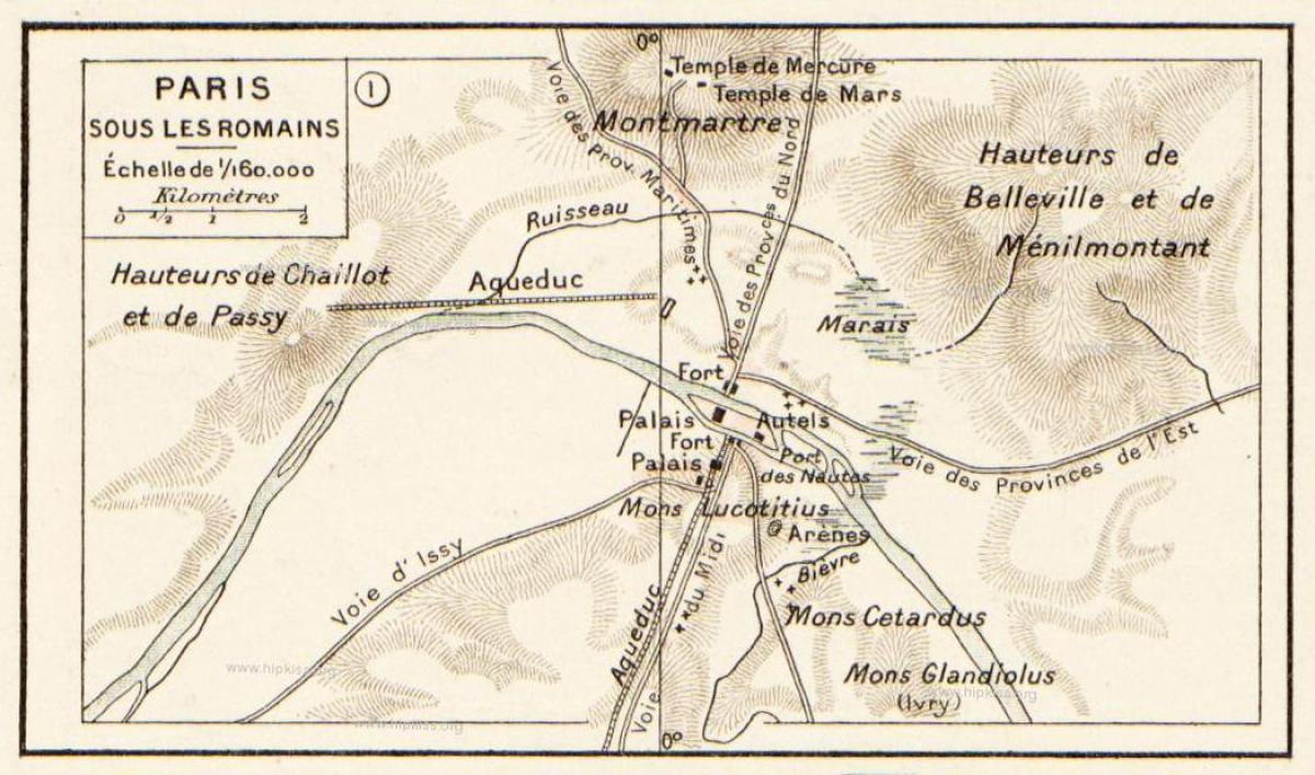 La carte de romain Paris