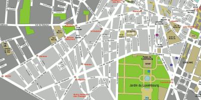 Carte de la 6ème arrondissement de Paris