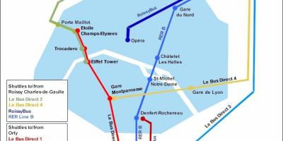 Carte de Paris gare du nord