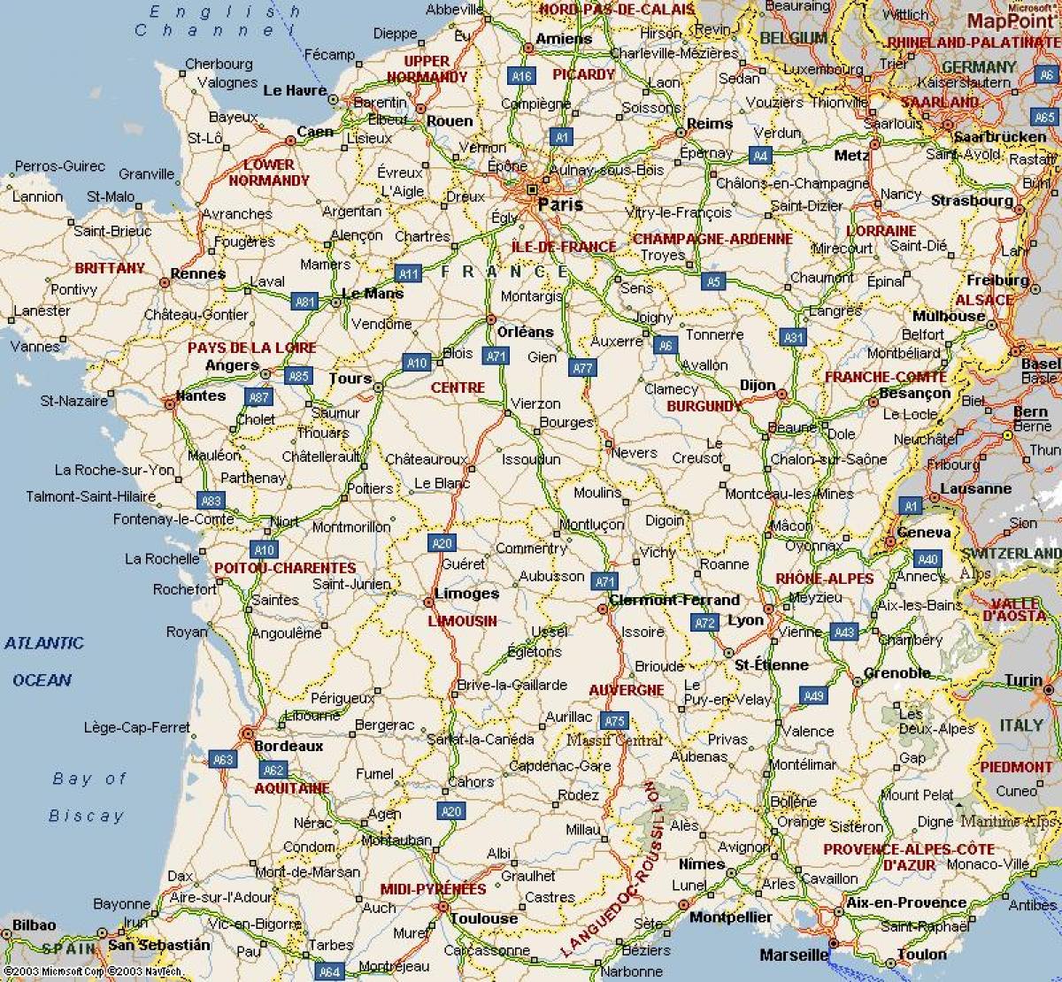 A4 carte de France  Carte de format a4 en France (ÎledeFrance  France)