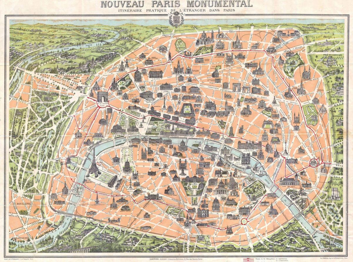 Le plan de Paris de 1800