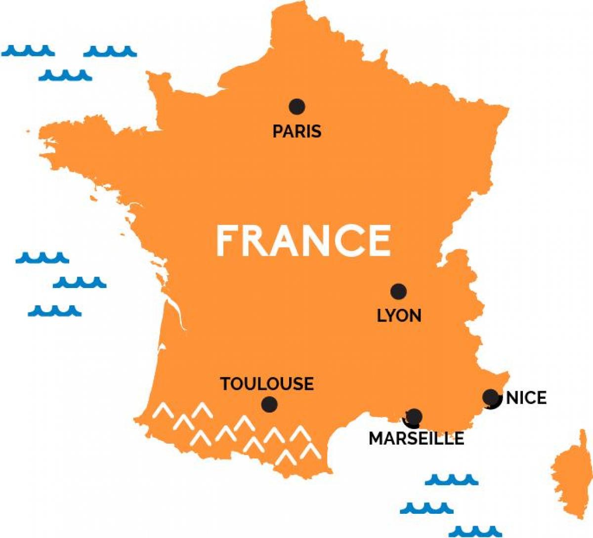 Paris France sur la carte