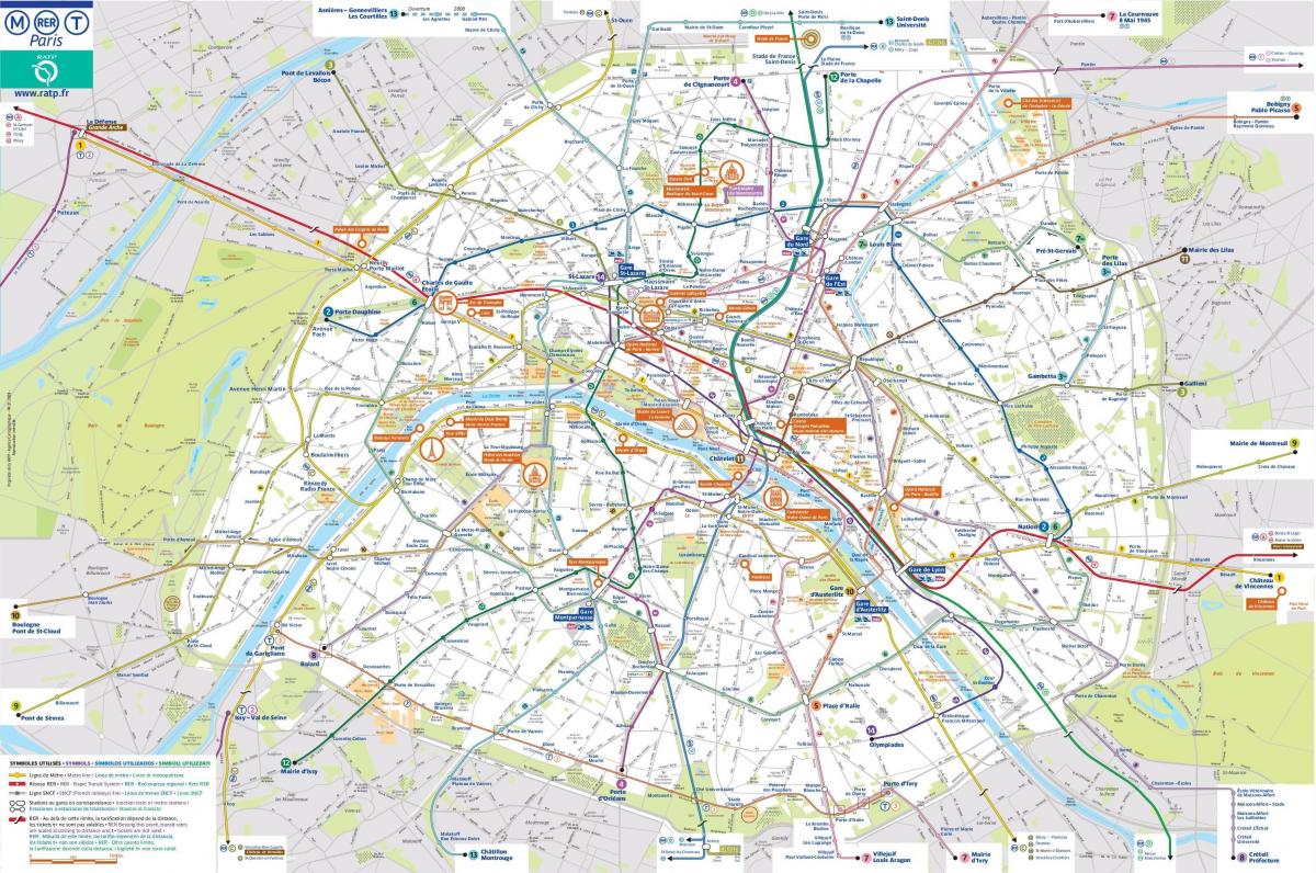 Paris transport public carte