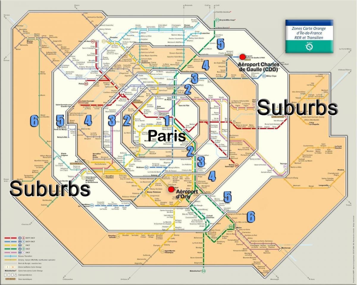 Paris zone 1 carte