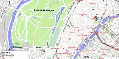 Carte de 16 arrondissement de Paris 