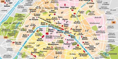 Arrondissement de la carte de Paris, France