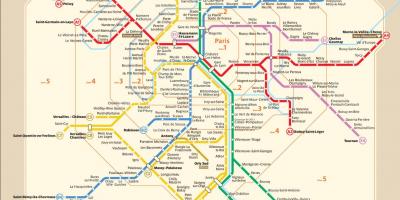 Paris train route map