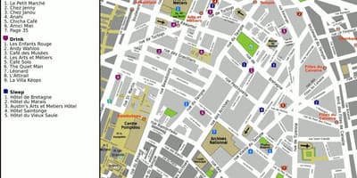 Carte de la république de Paris